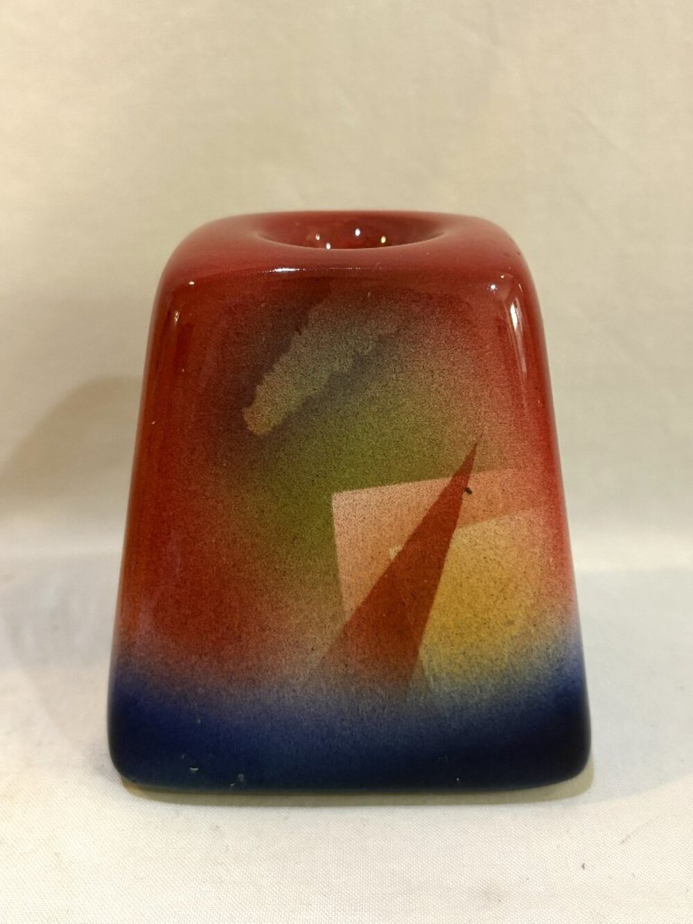 Judith Stiles Art Pottery Candle Holder Singed